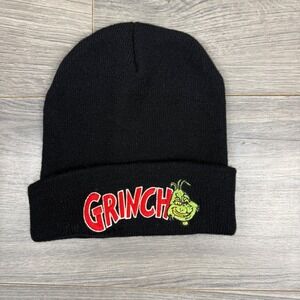 RARE Vtg 2000 Grinch Embroidered Beanie Youth 8–20 Dr Seuss Universal Studios